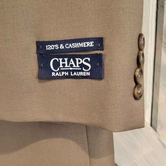 Chaps Ralph Lauren Wool Cashmere 44L, 38W Suit Jacket - Picture 3 of 11